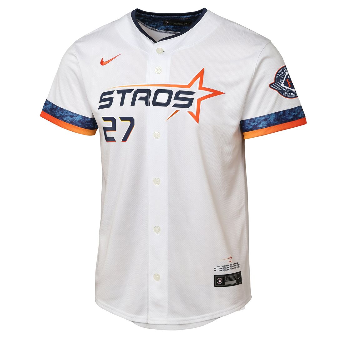 Houston Astros Jose Altuve Nike Youth 2025 City Connect Limited Player Jersey - White MLB Team Jersey Baseball Fan Apparel
