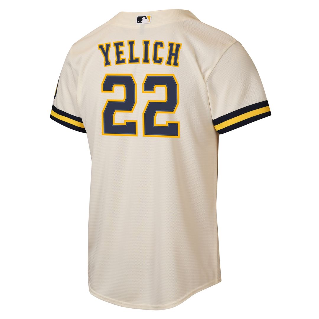 Milwaukee Brewers Christian Yelich Nike Youth Road Stadium Jersey - Powder Blue MLB Team Jersey Baseball Fan Apparel