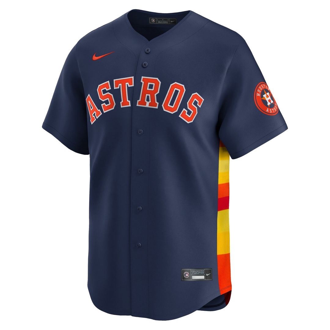 Houston Astros Jose Altuve Nike Alternate Limited Player Jersey - Navy MLB Team Jersey Baseball Fan Apparel
