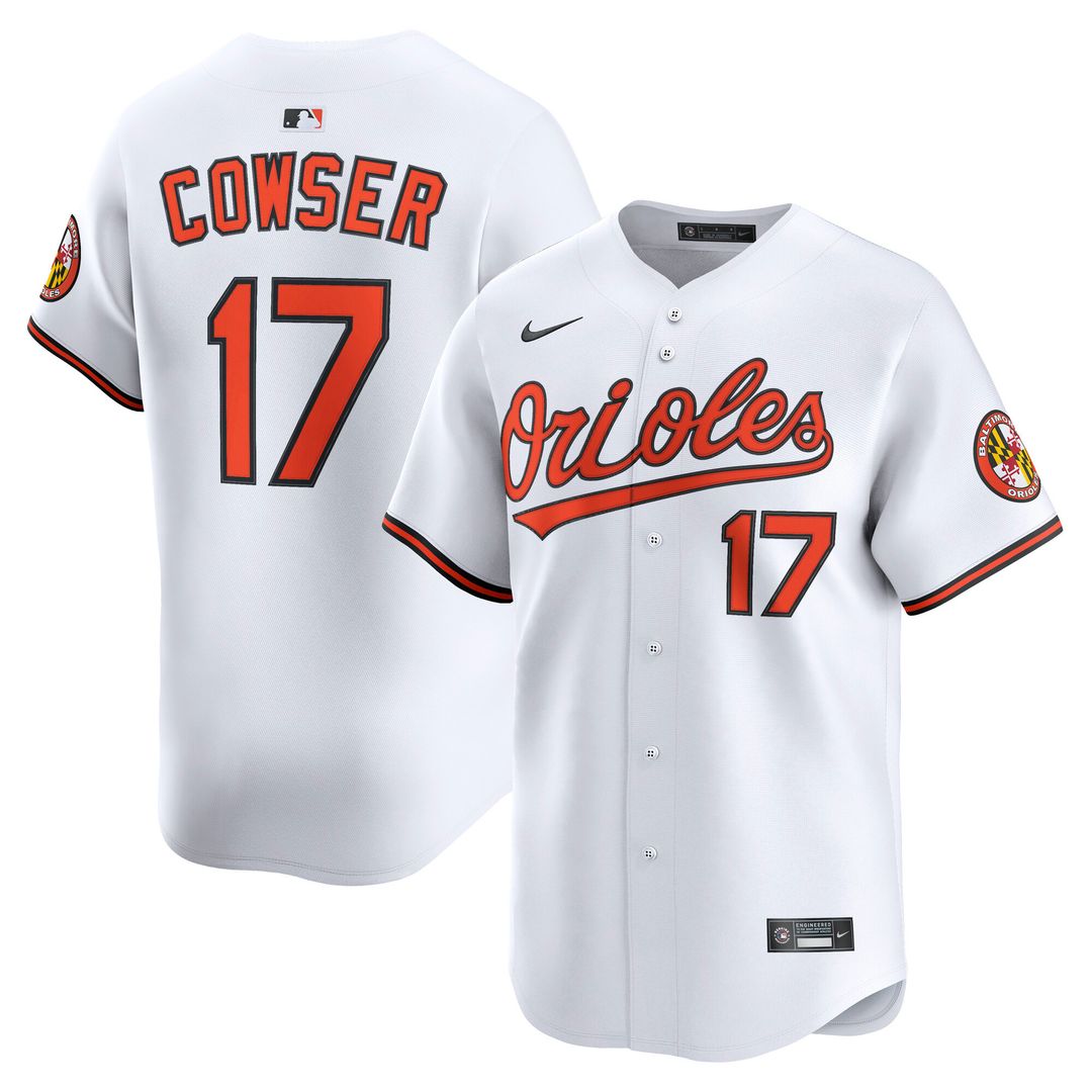 Baltimore Orioles Colton Cowser Nike Home Limited Player Jersey - White MLB Team Jersey Baseball Fan Apparel