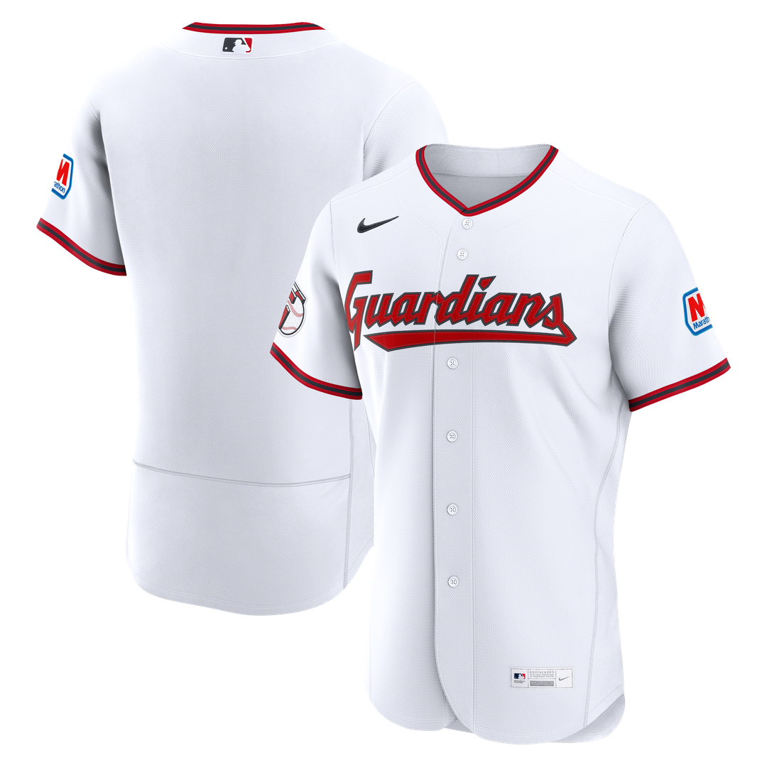 Cleveland Guardians Nike Alternate Authentic Sponsor Patch Jersey - Navy MLB Team Jersey Baseball Fan Apparel
