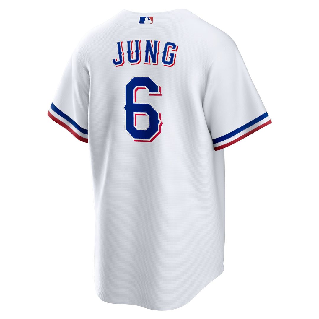 Texas Rangers Josh Jung Nike Replica Player Jersey - White MLB Team Jersey Baseball Fan Apparel