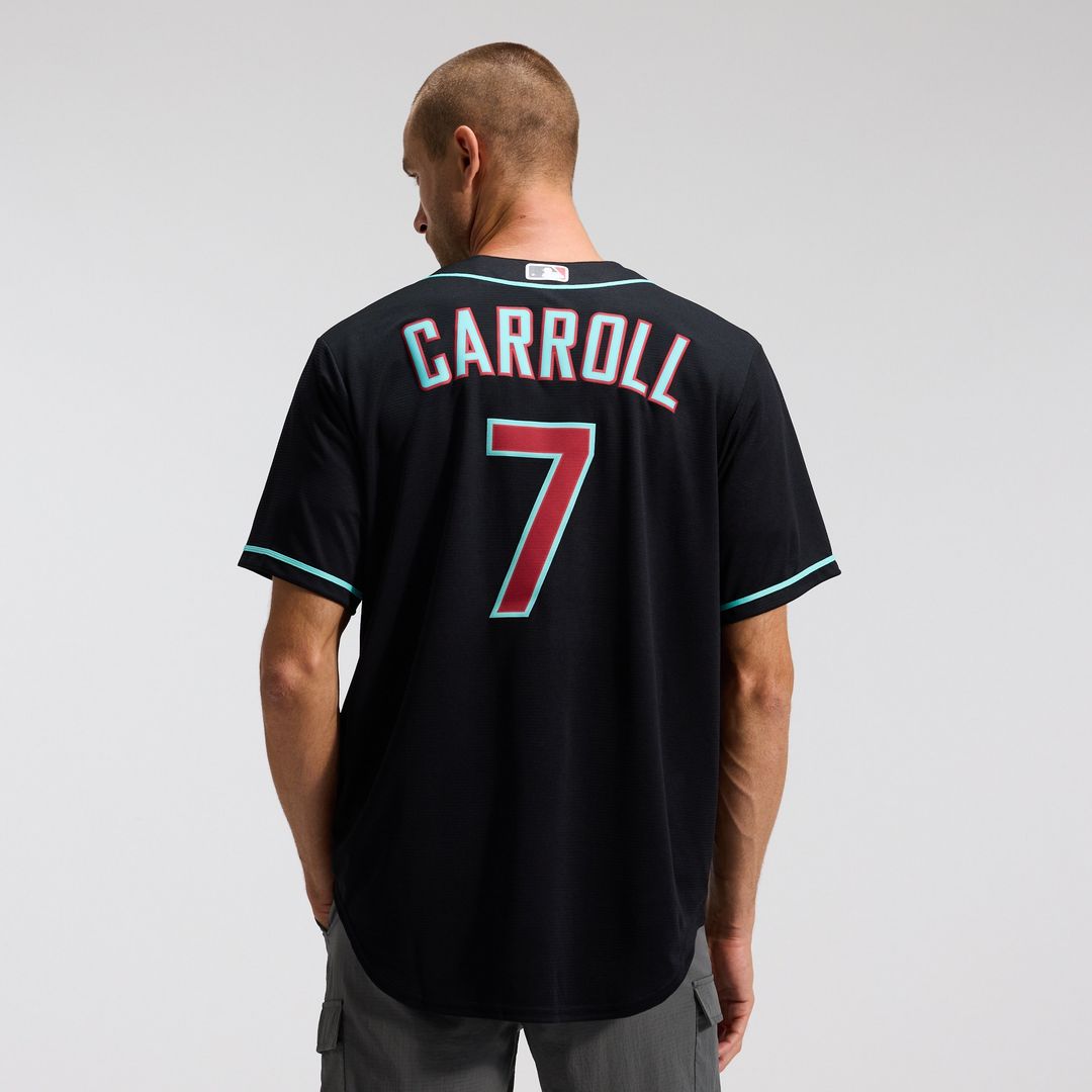 Arizona Diamondbacks Corbin Carroll Nike Alternate 2 Replica Jersey - Crimson MLB Team Jersey Baseball Fan Apparel