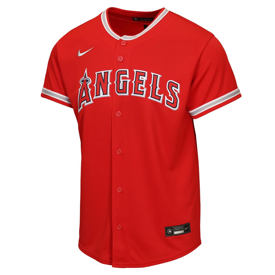 Los Angeles Angels Mike Trout Nike Youth Alternate Replica Jersey - Red MLB Team Jersey Baseball Fan Apparel