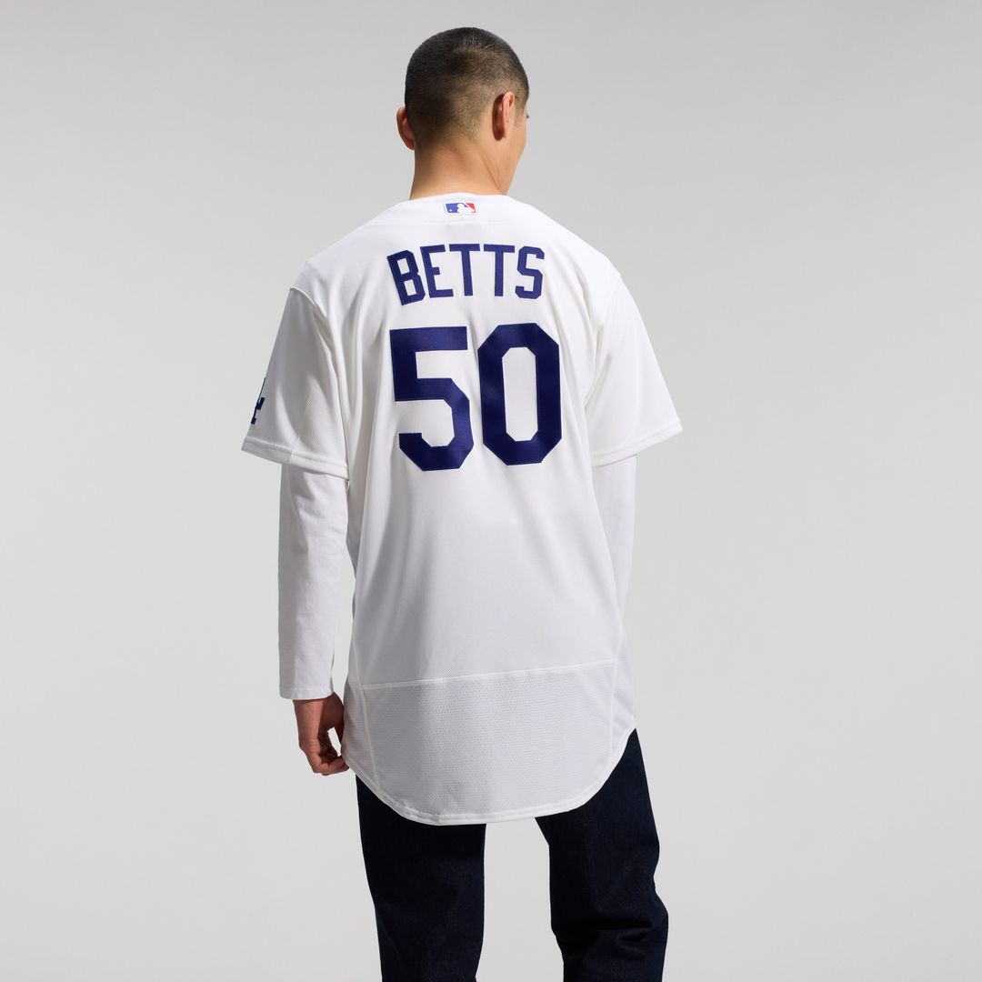 Los Angeles Dodgers Mookie Betts Nike Home Authentic Jersey - White MLB Team Jersey Baseball Fan Apparel