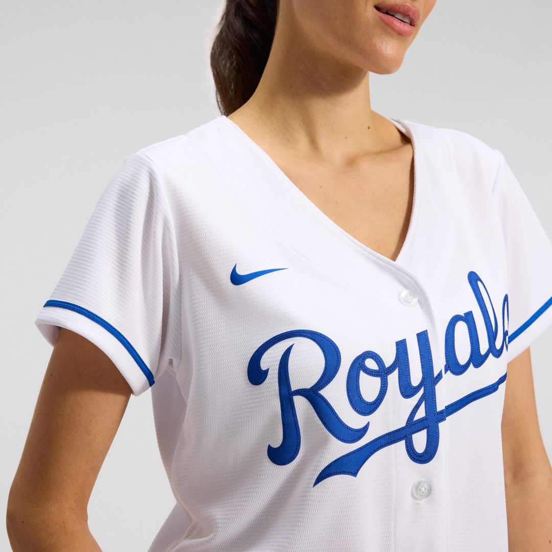 Kansas City Royals Nike Women's Home Replica Team Jersey - White MLB Team Jersey Baseball Fan Apparel
