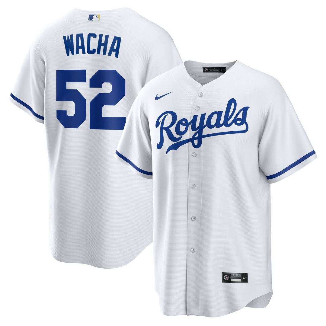 Kansas City Royals Michael Wacha Nike Home Replica Jersey - White MLB Team Jersey Baseball Fan Apparel