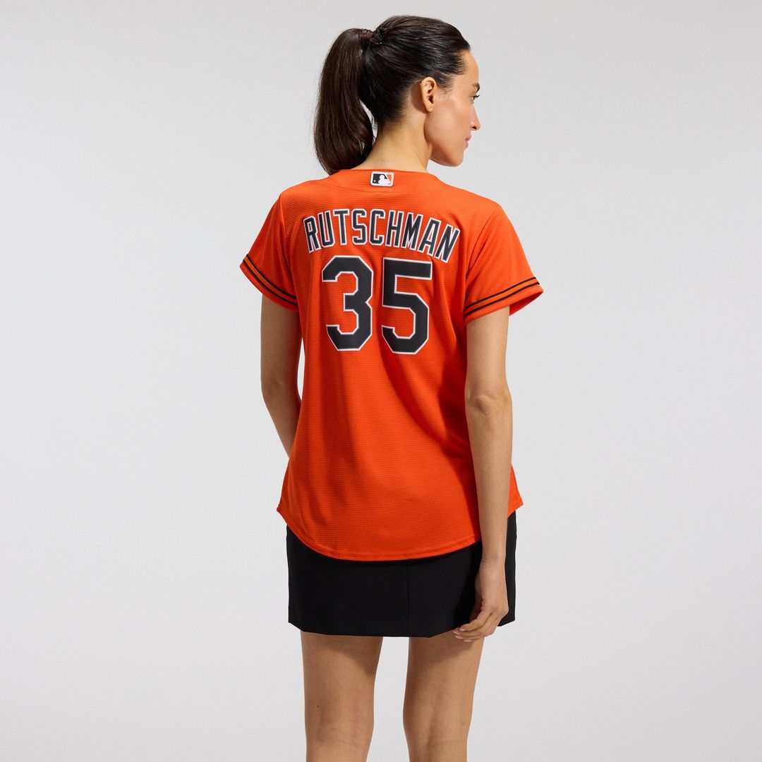Baltimore Orioles Adley Rutschman Nike Women's Alternate Replica Player Jersey - Orange MLB Team Jersey Baseball Fan Apparel