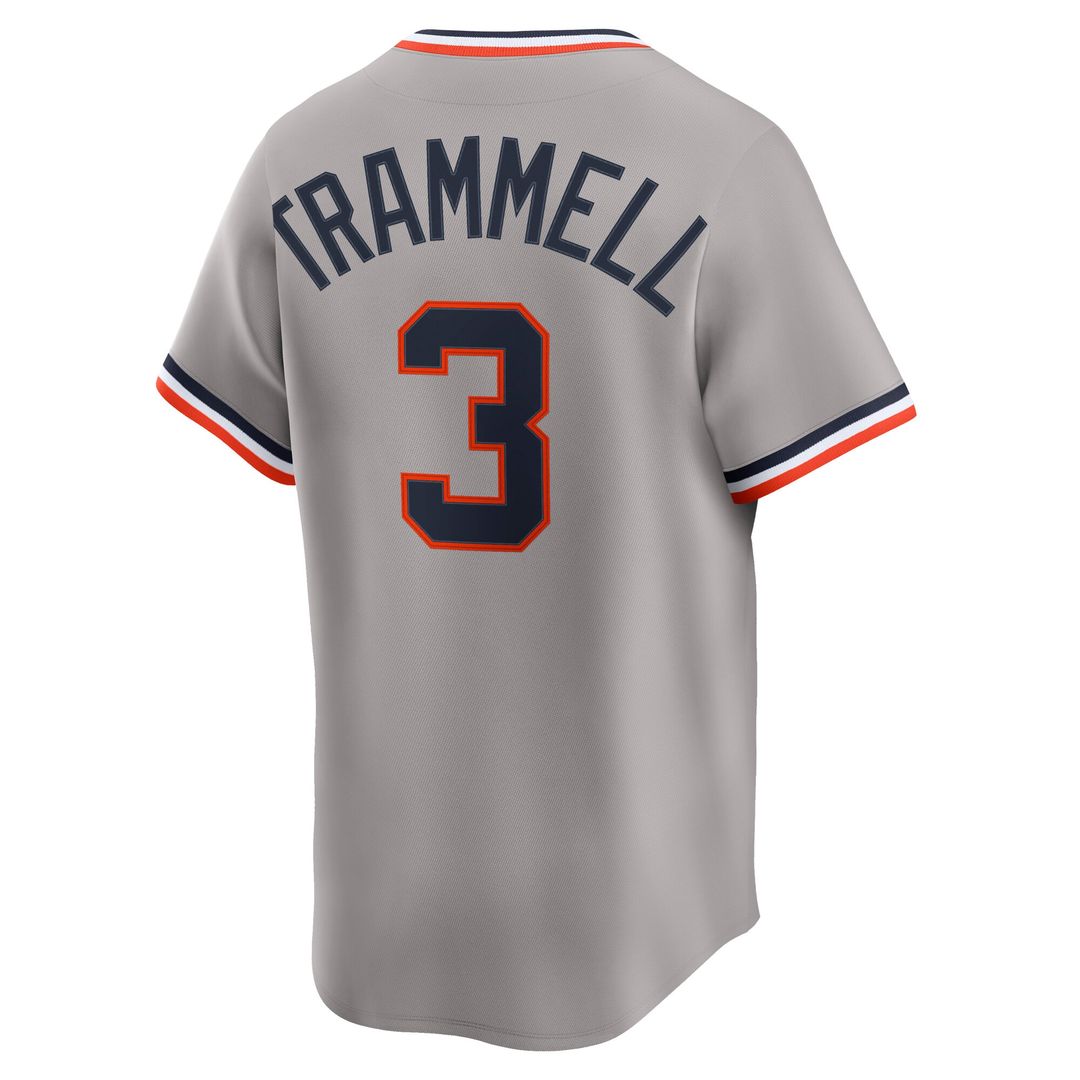 Detroit Tigers Alan Trammell Nike Cooperstown Limited Jersey - Gray MLB Team Jersey Baseball Fan Apparel