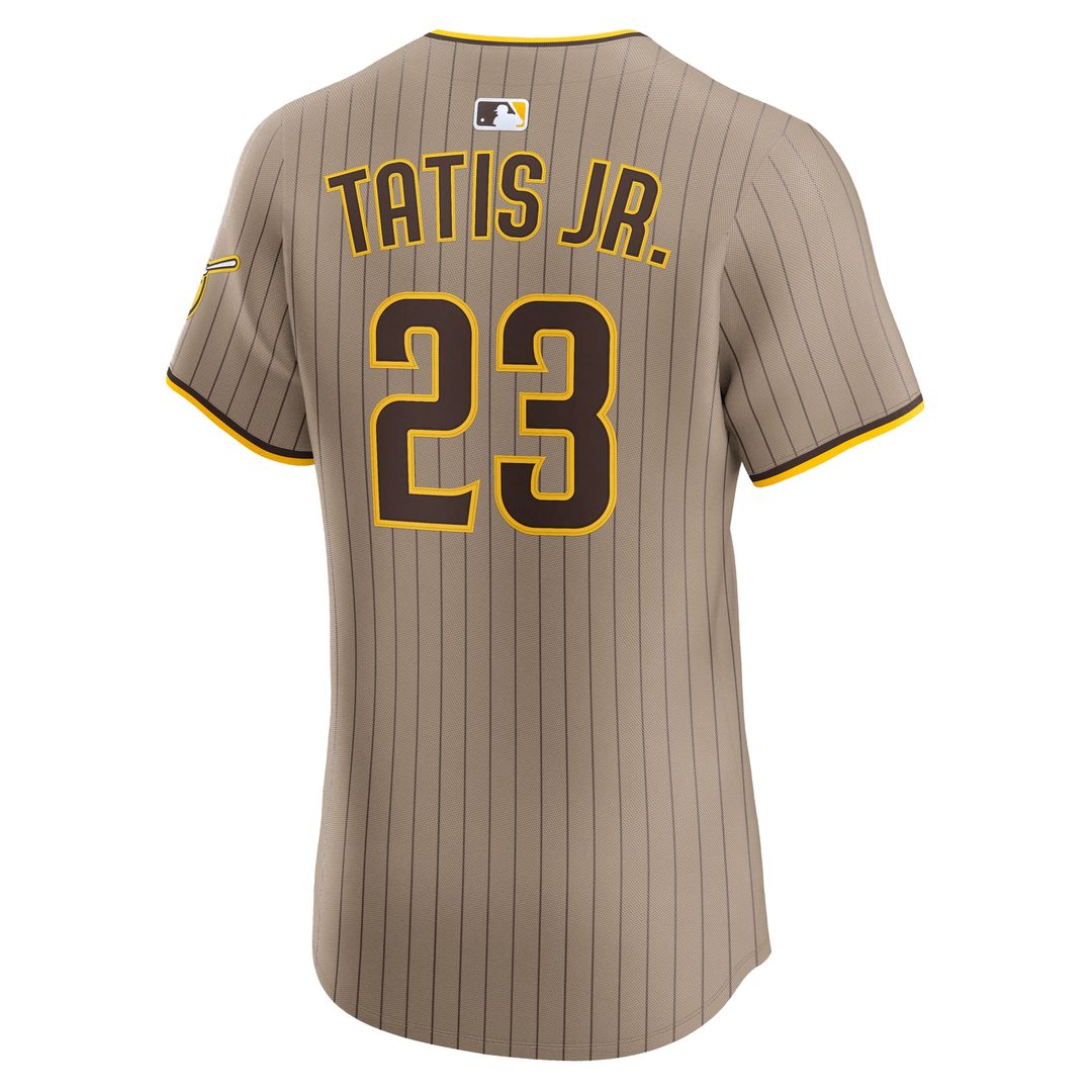 San Diego Padres Fernando Tatis Jr. Nike Alternate Elite Jersey - Sand MLB Team Jersey Baseball Fan Apparel