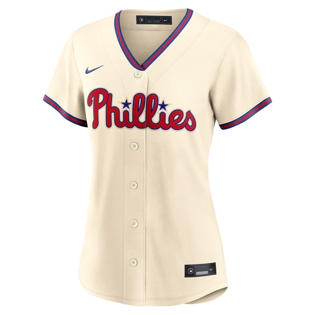 Philadelphia Phillies Bryce Harper Nike Women's Alternate Replica Jersey - Cream MLB Team Jersey Baseball Fan Apparel