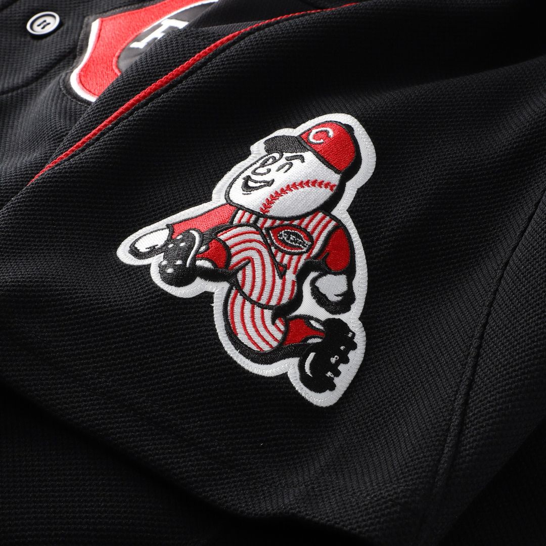 Cincinnati Reds Ken Griffey Jr. Mitchell & Ness Cooperstown Authentic Mesh Batting Practice Jersey - Black MLB Team Jersey Baseball Fan Apparel