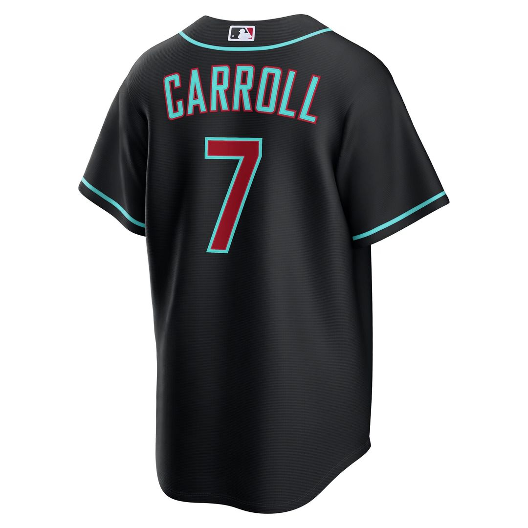 Arizona Diamondbacks Corbin Carroll Nike Alternate Replica Jersey - Black MLB Team Jersey Baseball Fan Apparel