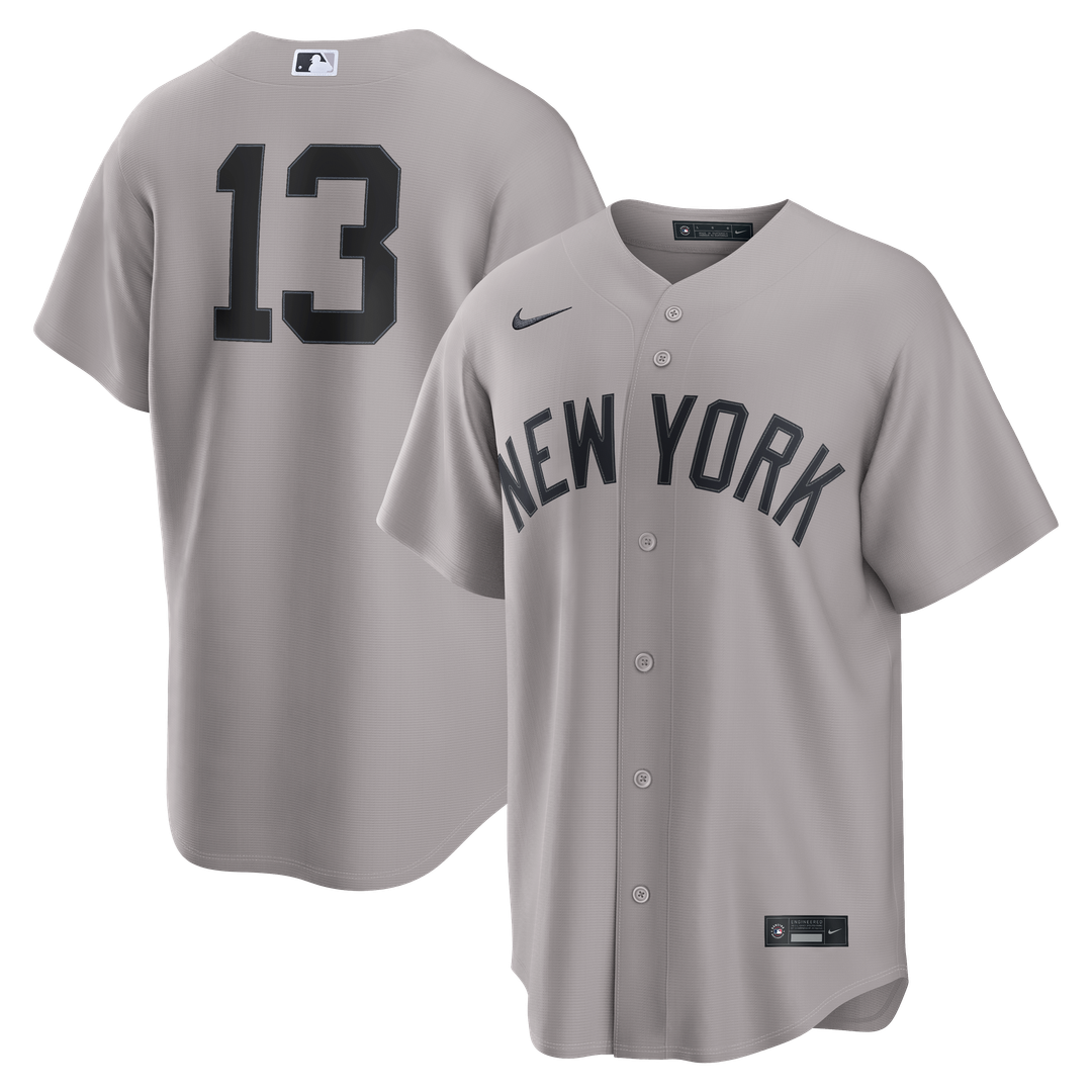 New York Yankees Jazz Chisholm Jr. Nike Road Replica Jersey - Gray MLB Team Jersey Baseball Fan Apparel