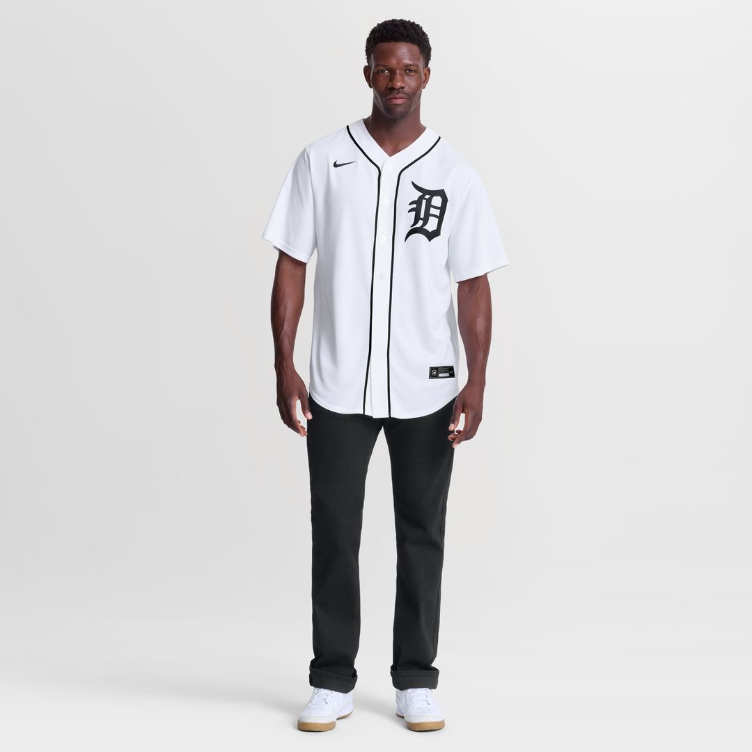 Detroit Tigers Javier Báez Nike Home Replica Jersey - White MLB Team Jersey Baseball Fan Apparel