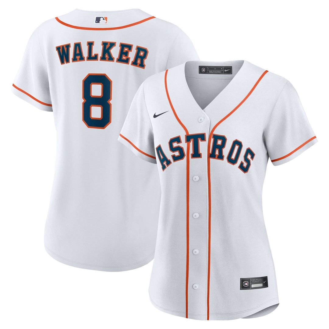 Houston Astros Christian Walker Nike Women's Home Replica Jersey - White MLB Team Jersey Baseball Fan Apparel