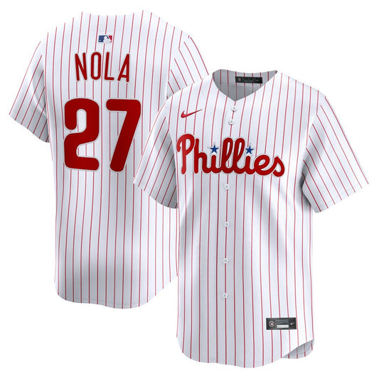 Philadelphia Phillies Aaron Nola Nike Home Limited Player Jersey - White MLB Team Jersey Baseball Fan Apparel