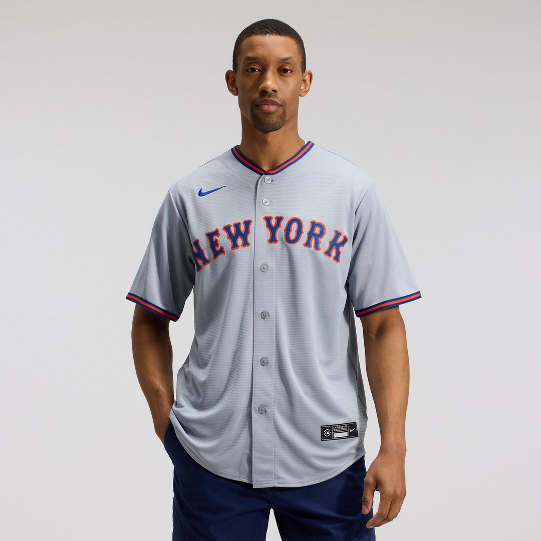 New York Mets Juan Soto Nike Road Replica Jersey - Gray MLB Team Jersey Baseball Fan Apparel