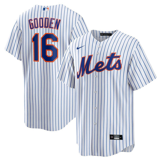New York Mets Dwight Gooden Nike Home Replica Player Jersey - White MLB Team Jersey Baseball Fan Apparel