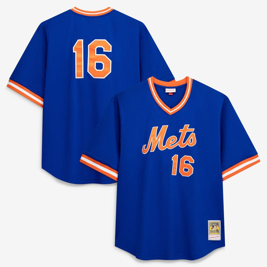 New York Mets Dwight Gooden Profile Big & Tall Cooperstown Mesh Batting Practice Jersey - Royal MLB Team Jersey Baseball Fan Apparel