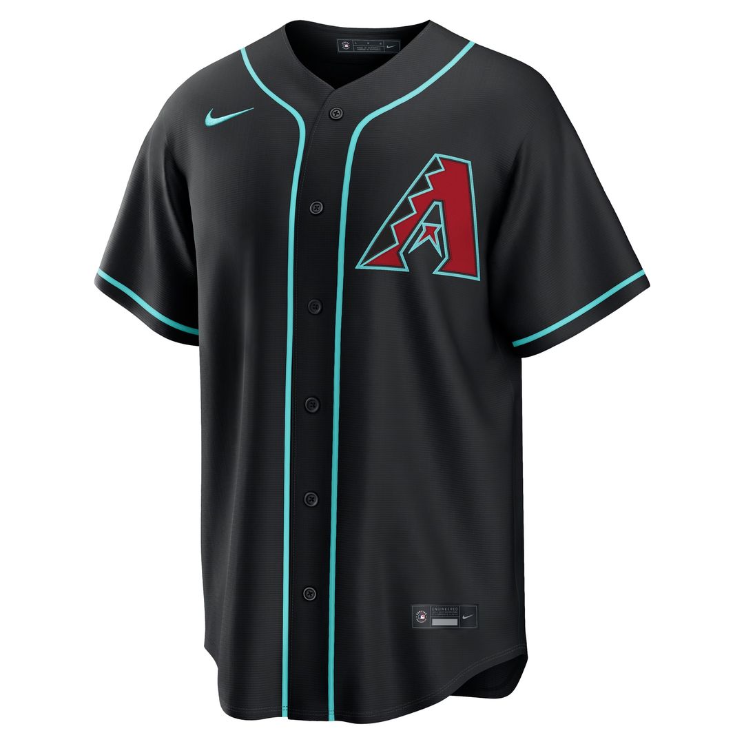 Arizona Diamondbacks Corbin Carroll Nike Alternate Replica Jersey - Black MLB Team Jersey Baseball Fan Apparel