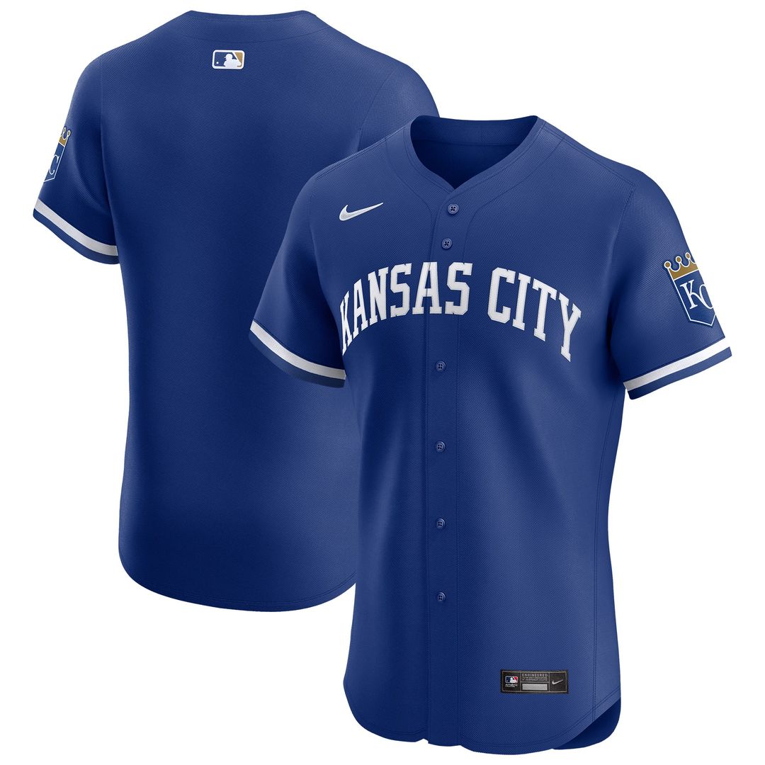 Kansas City Royals Nike Home Elite Jersey - White MLB Team Jersey Baseball Fan Apparel