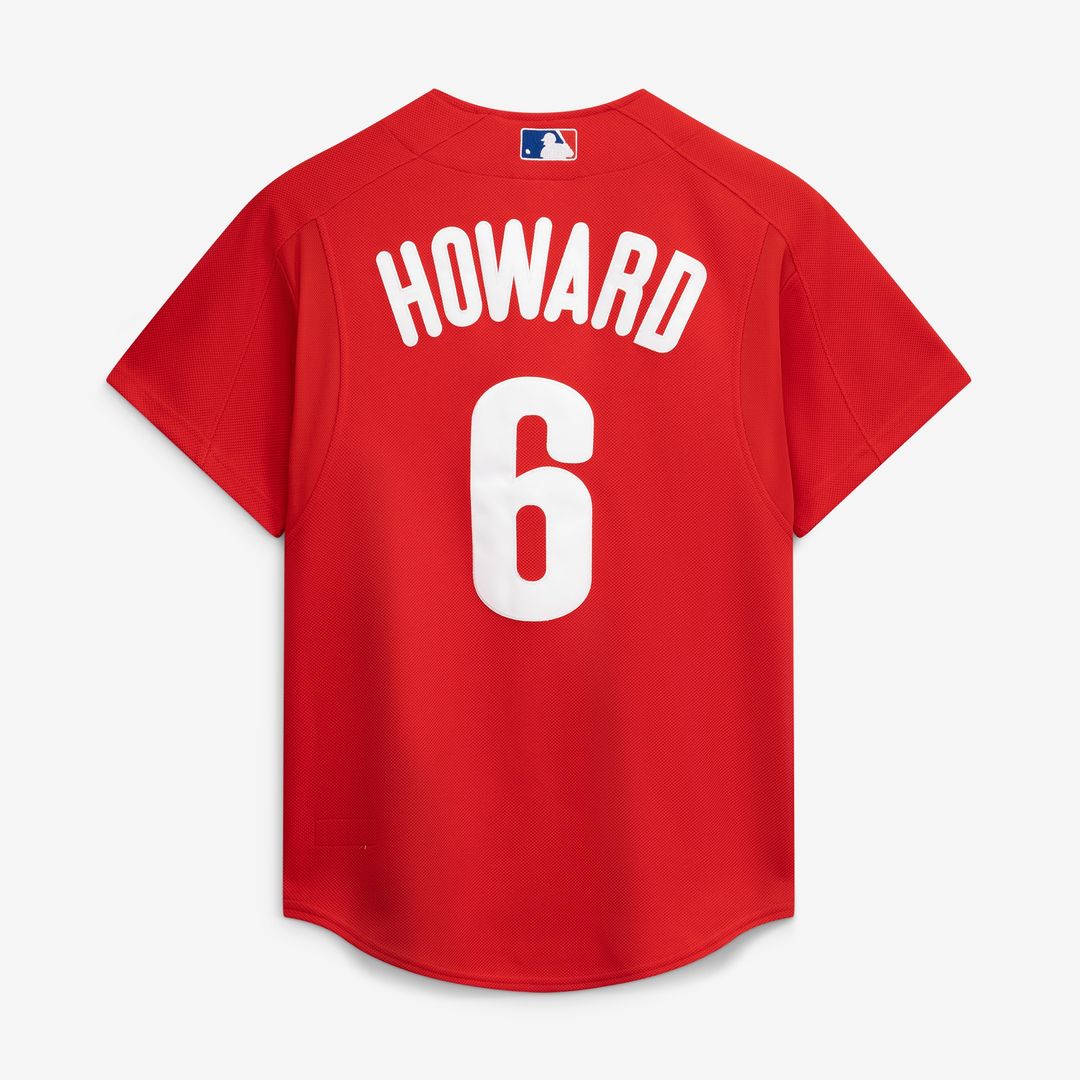 Philadelphia Phillies Ryan Howard Mitchell & Ness Cooperstown Batting Practice Jersey - Red MLB Team Jersey Baseball Fan Apparel