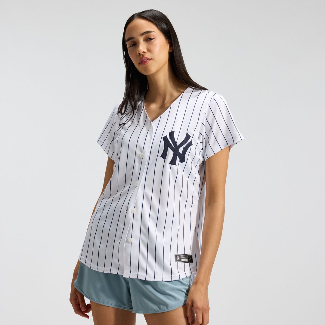 New York Yankees Nike Women's Home Replica Team Jersey - White MLB Team Jersey Baseball Fan Apparel