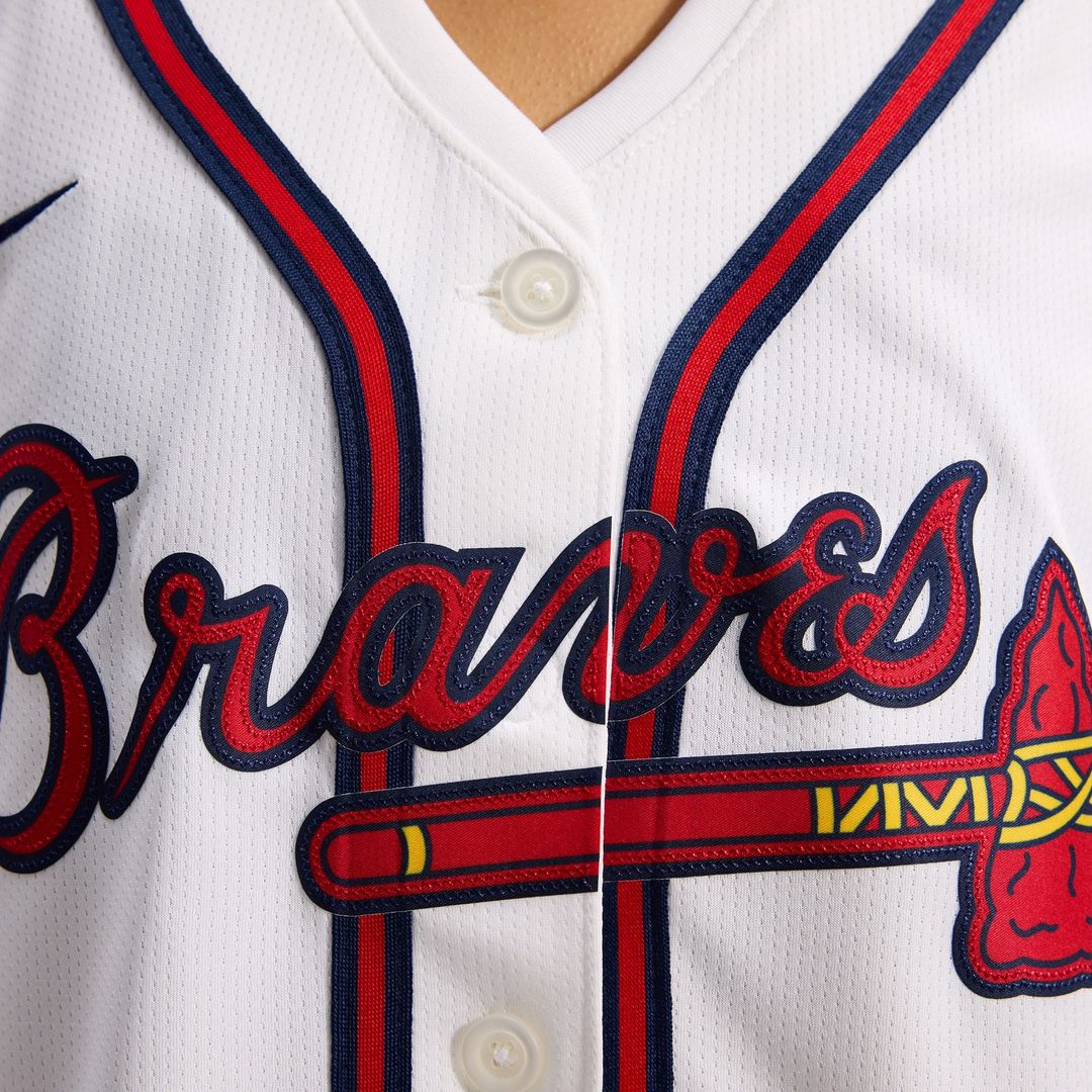 Atlanta Braves Nike Women's Home Limited Jersey - White MLB Team Jersey Baseball Fan Apparel
