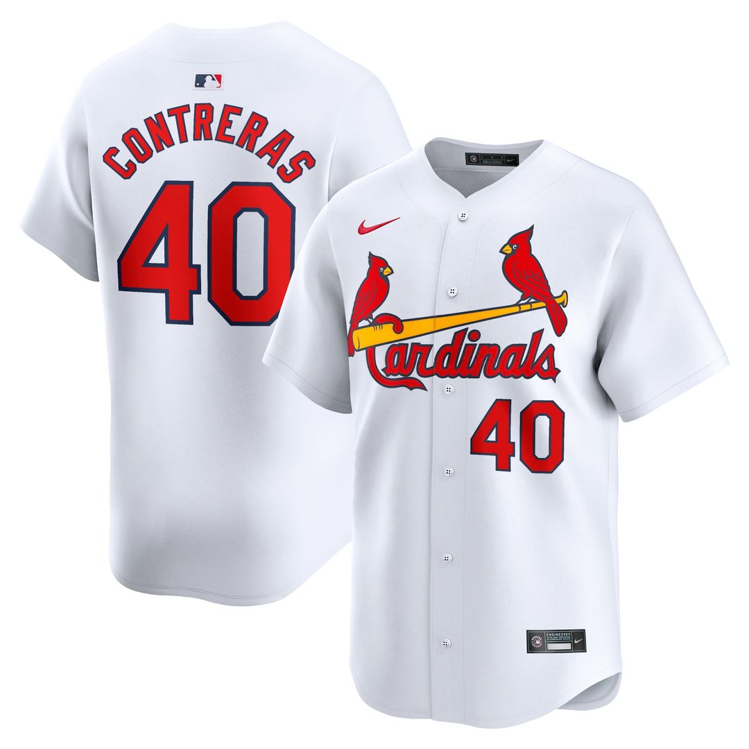 St. Louis Cardinals Willson Contreras Nike Home Limited Player Jersey - White MLB Team Jersey Baseball Fan Apparel
