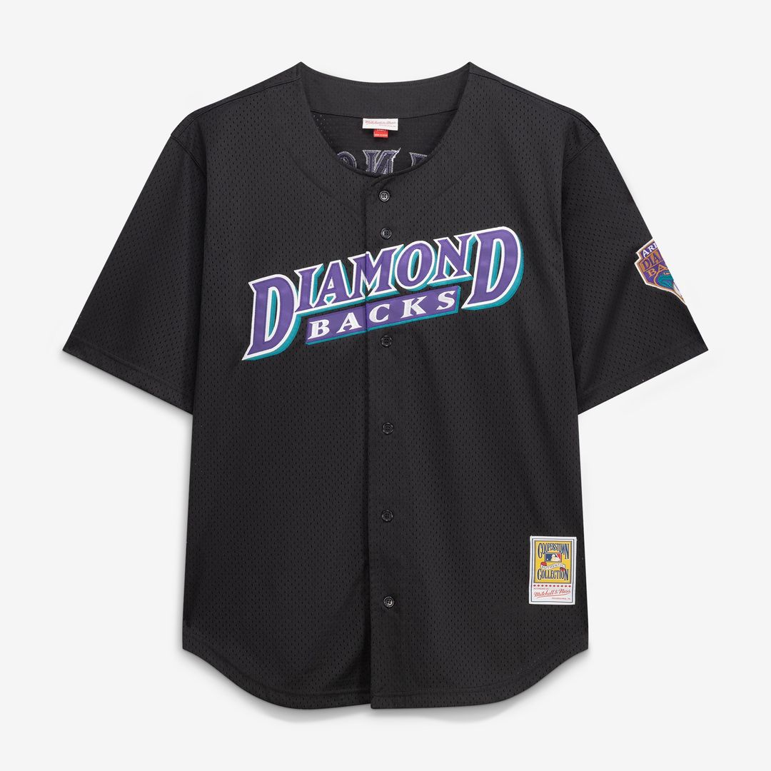 Arizona Diamondbacks Randy Johnson Mitchell & Ness Big & Tall Cooperstown Mesh Batting Practice Jersey - Black MLB Team Jersey Baseball Fan Apparel