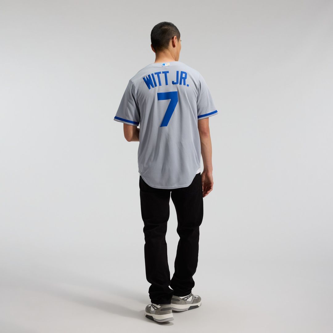 Kansas City Royals Bobby Witt Jr. Nike Road Replica Jersey - Gray MLB Team Jersey Baseball Fan Apparel