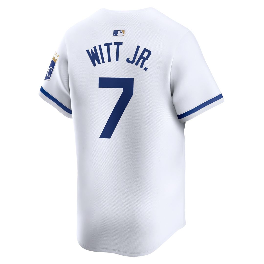Kansas City Royals Bobby Witt Jr. Nike Home Limited Player Jersey - White MLB Team Jersey Baseball Fan Apparel