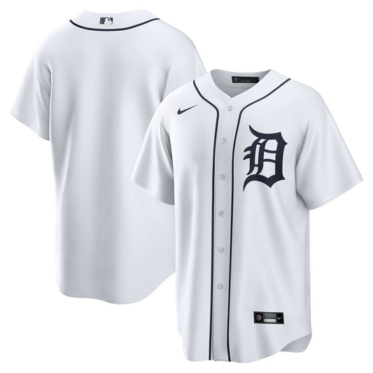 Detroit Tigers Nike Home Replica Team Jersey - White MLB Team Jersey Baseball Fan Apparel
