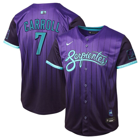 Arizona Diamondbacks Corbin Carroll Nike Youth 2025 City Connect Limited Player Jersey - Purple MLB Team Jersey Baseball Fan Apparel
