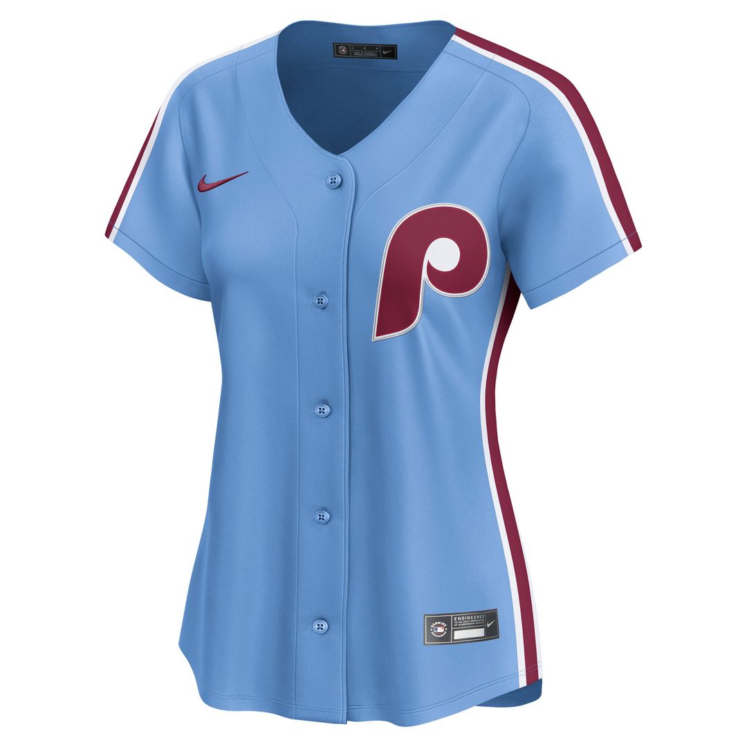 Philadelphia Phillies Nike Women's Alternate Limited Jersey - Light Blue MLB Team Jersey Baseball Fan Apparel