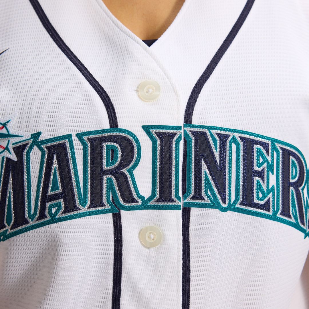 Seattle Mariners Cal Raleigh Nike Women's Home Replica Jersey - White MLB Team Jersey Baseball Fan Apparel