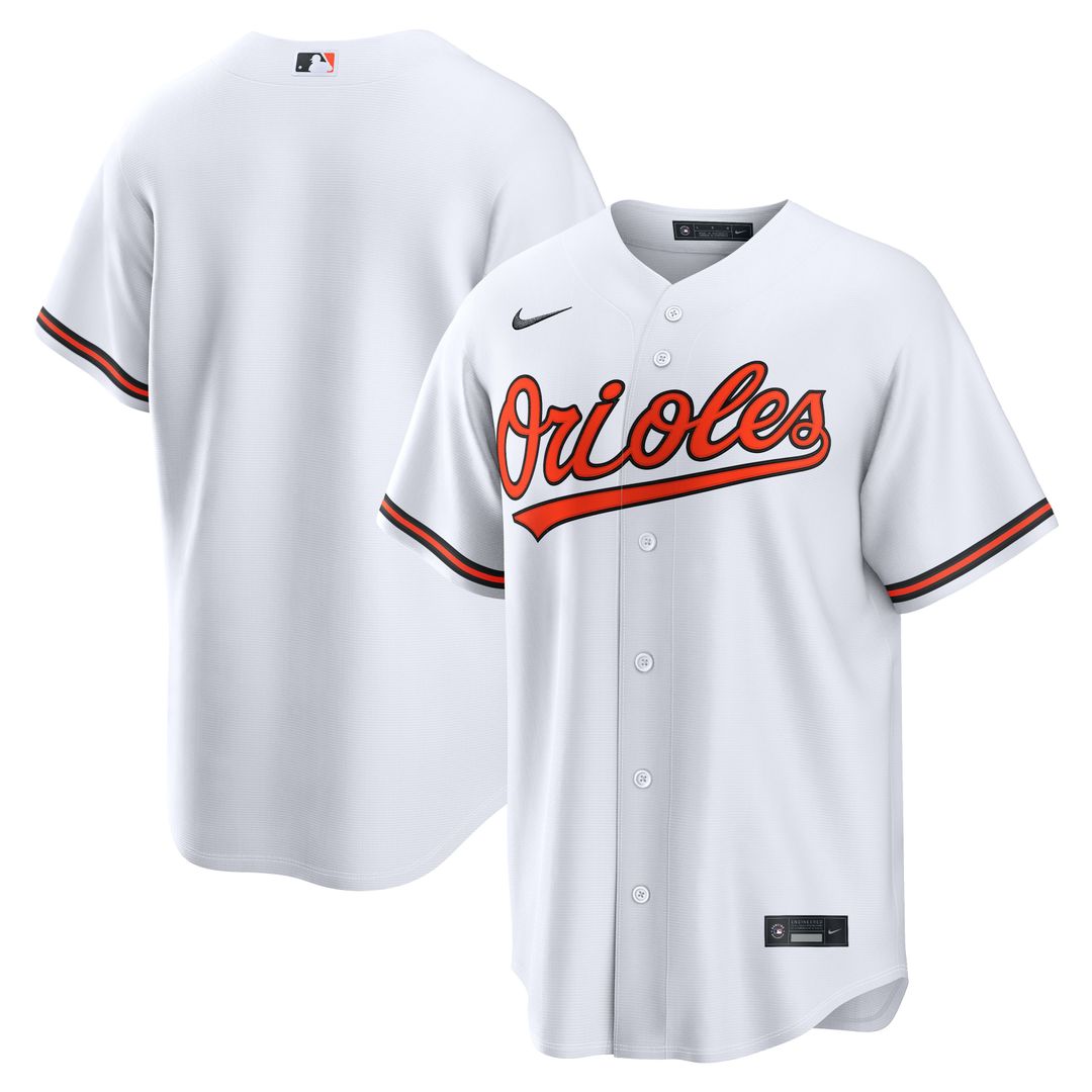 Baltimore Orioles Nike Home Replica Jersey - White MLB Team Jersey Baseball Fan Apparel