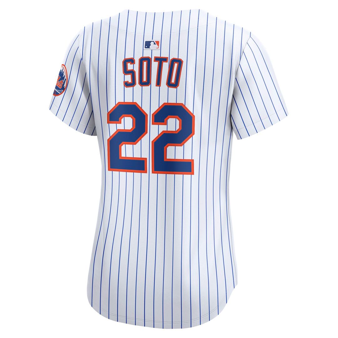New York Mets Juan Soto Nike Women's Home Limited Jersey - White MLB Team Jersey Baseball Fan Apparel
