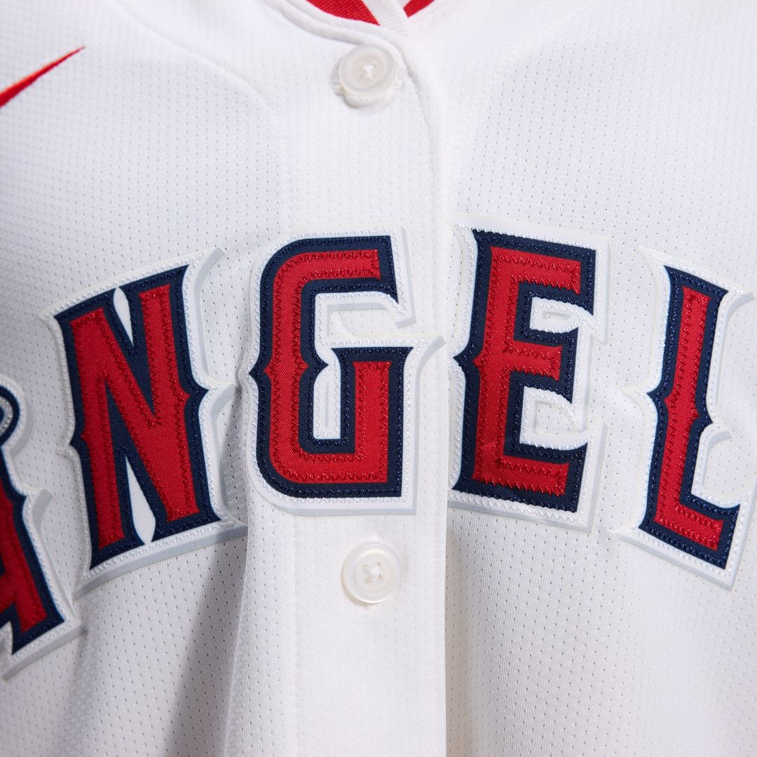 Los Angeles Angels Nike Women's Home Limited Jersey - White MLB Team Jersey Baseball Fan Apparel