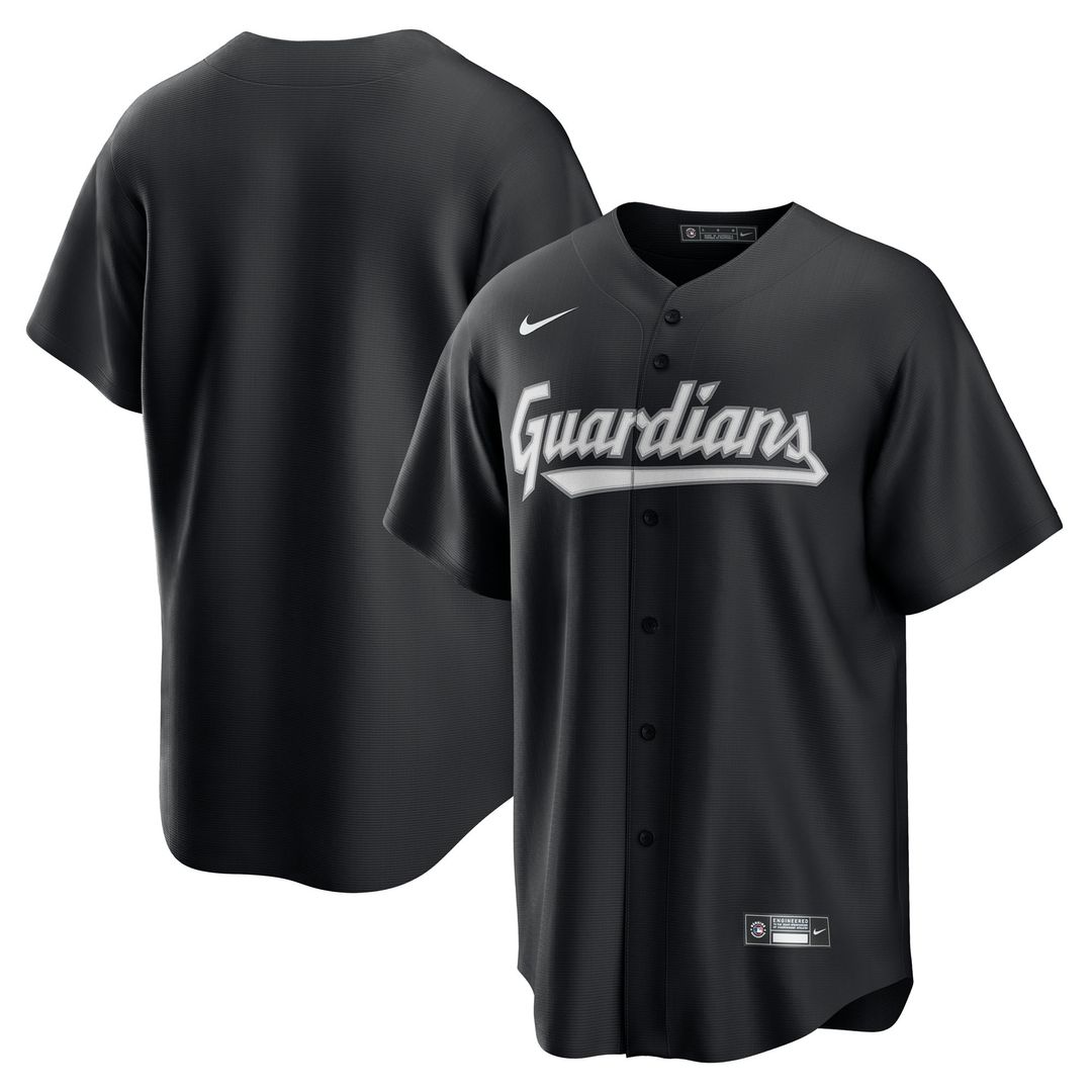Cleveland Guardians Nike Replica Jersey - Black MLB Team Jersey Baseball Fan Apparel