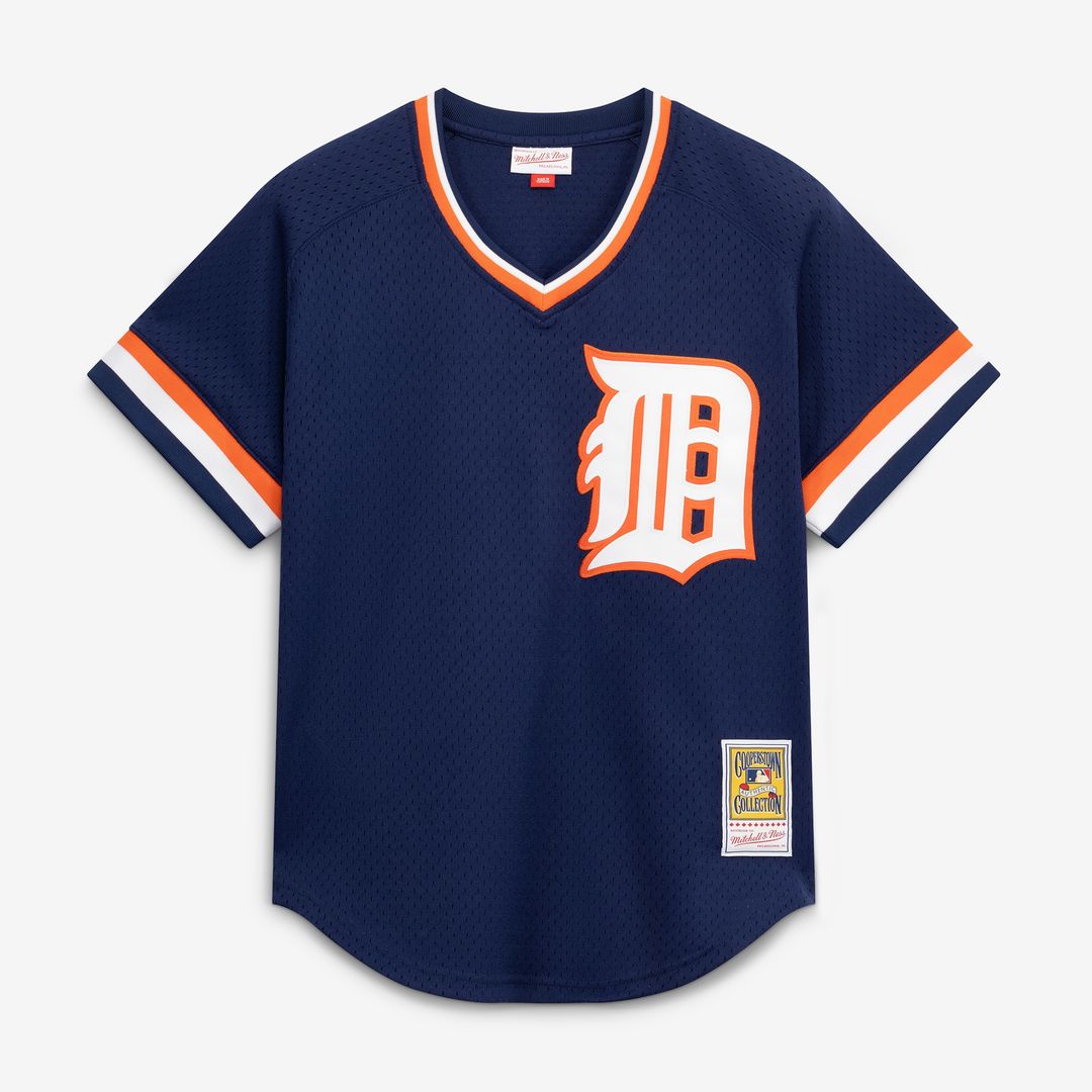 Detroit Tigers Alan Trammell Mitchell & Ness Authentic Batting Practice Jersey - Navy MLB Team Jersey Baseball Fan Apparel