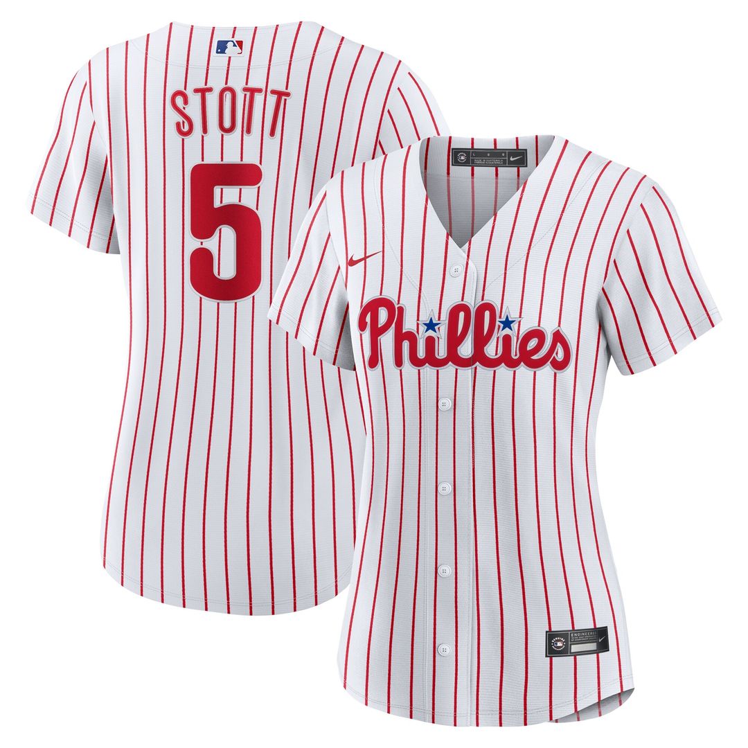 Philadelphia Phillies Bryson Stott Nike Women's Home Replica Jersey - White MLB Team Jersey Baseball Fan Apparel