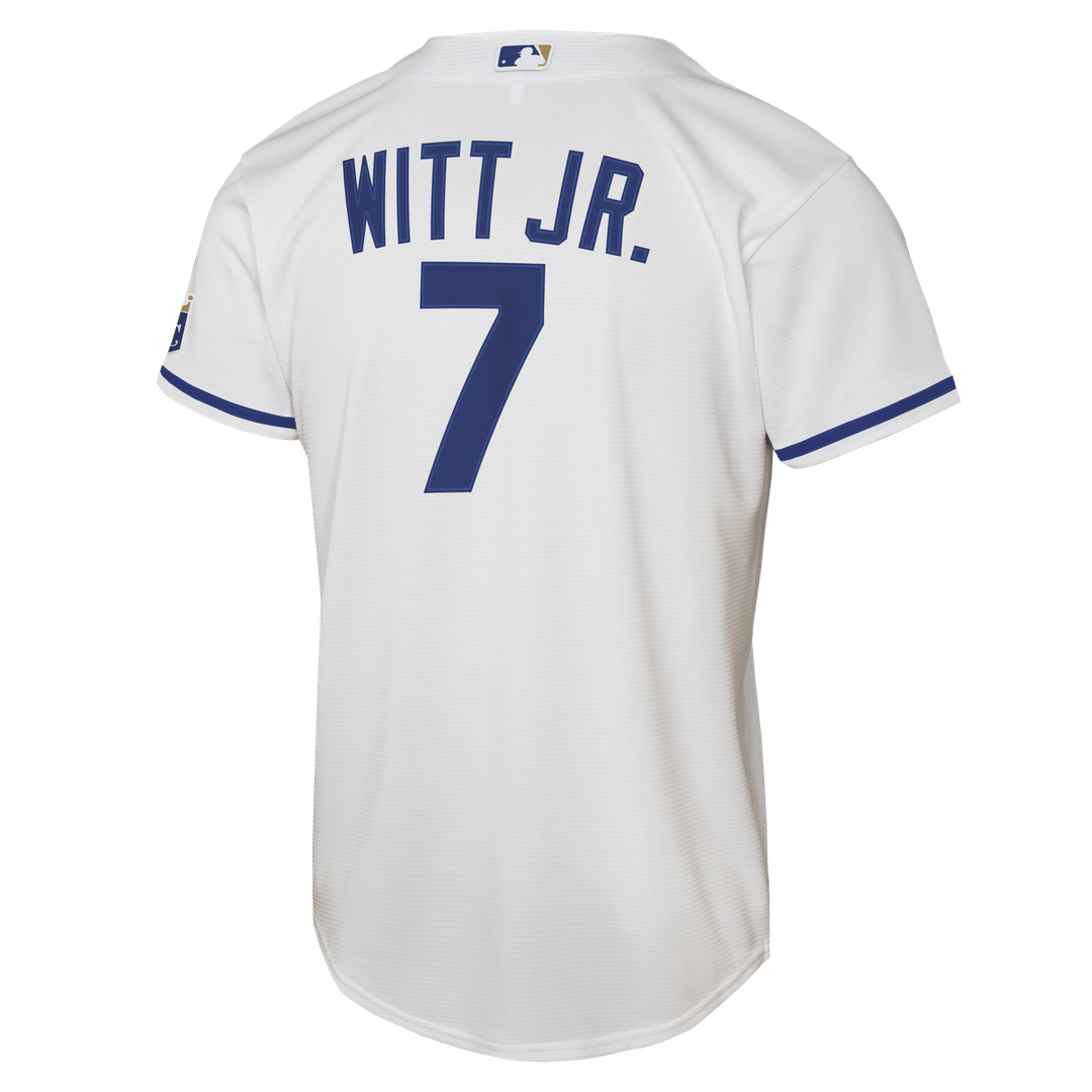 Kansas City Royals Bobby Witt Jr. Nike Youth Home Stadium Jersey - White MLB Team Jersey Baseball Fan Apparel
