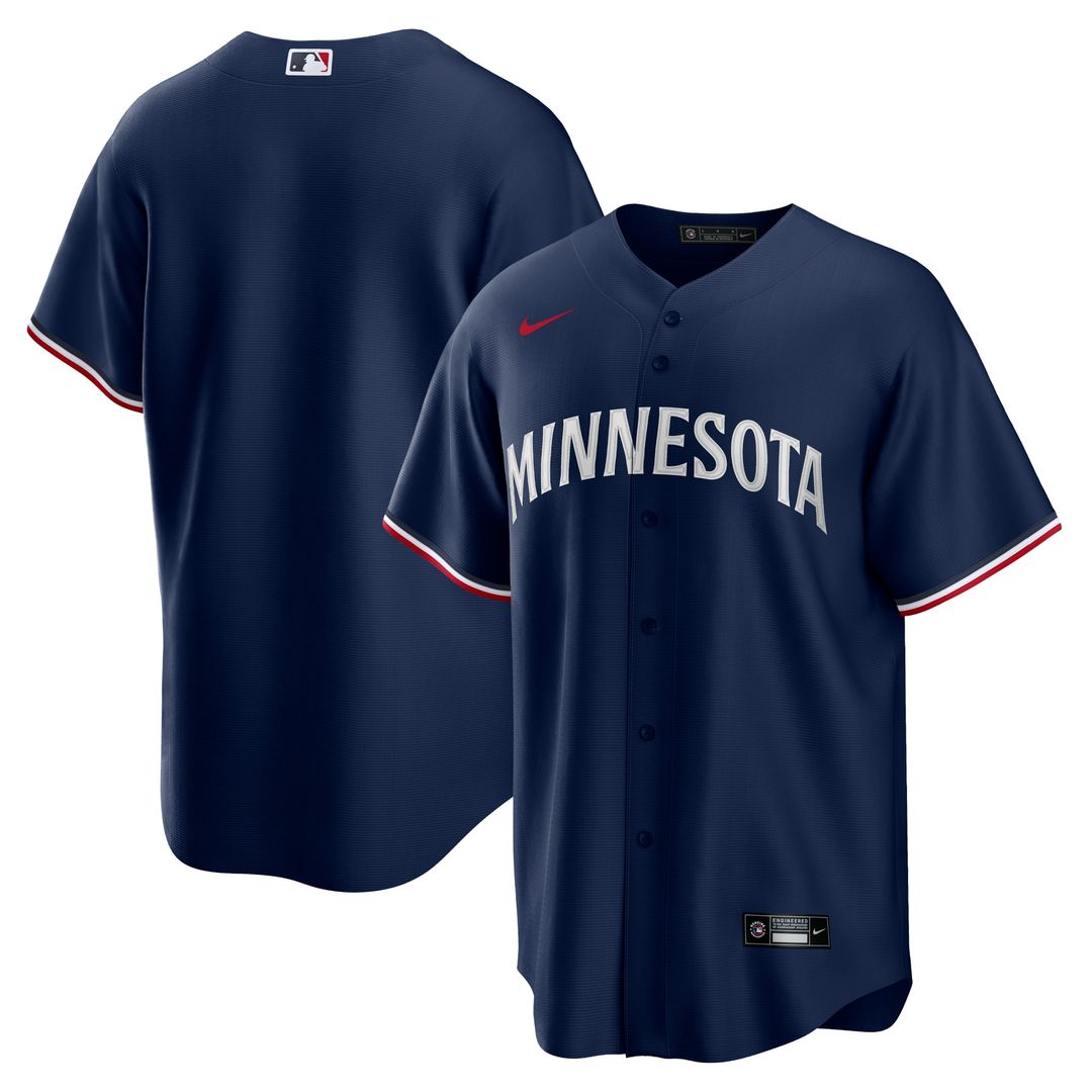 Minnesota Twins Nike Road Replica Team Jersey - Gray MLB Team Jersey Baseball Fan Apparel