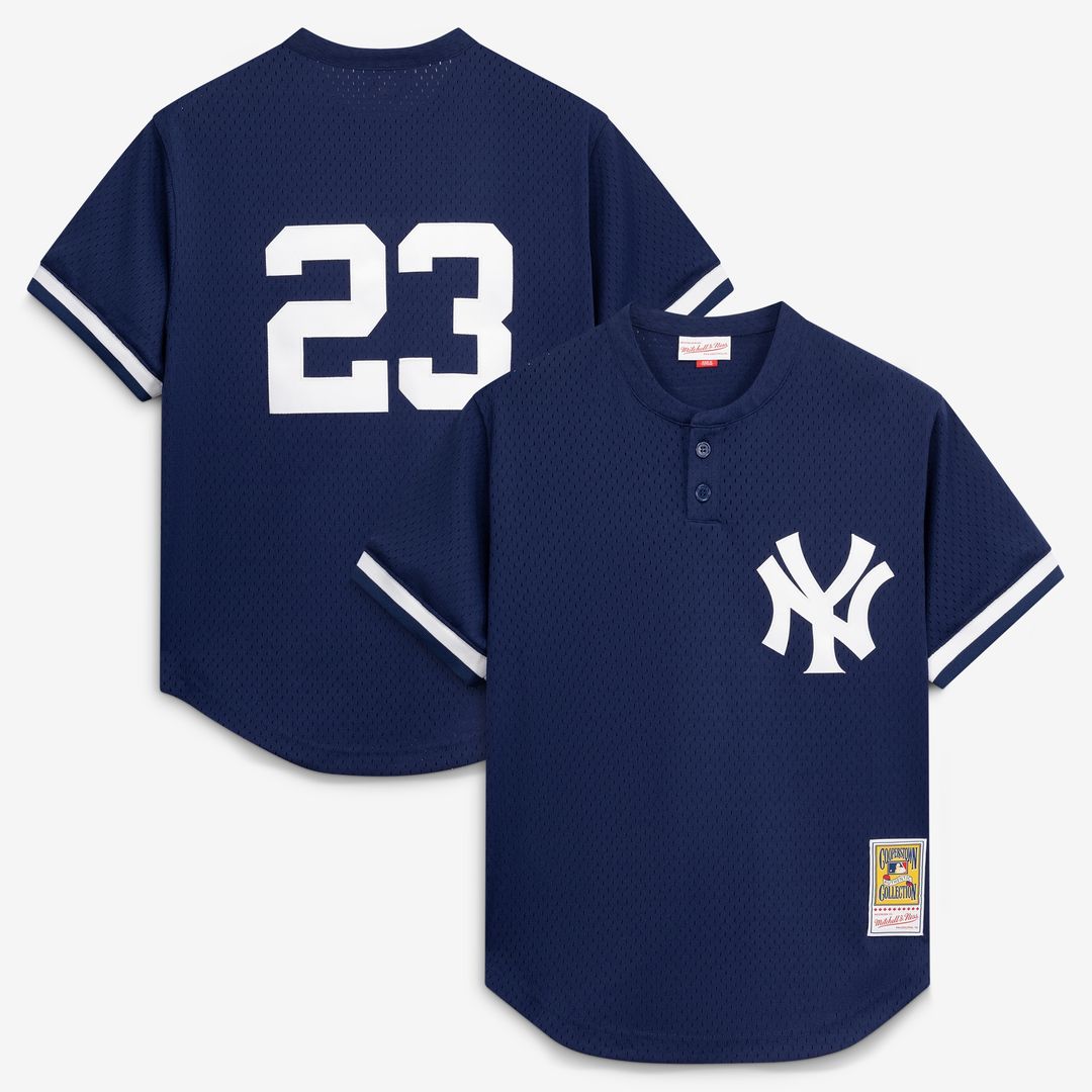 New York Yankees Don Mattingly Mitchell & Ness Authentic Batting Practice Jersey - Navy MLB Team Jersey Baseball Fan Apparel