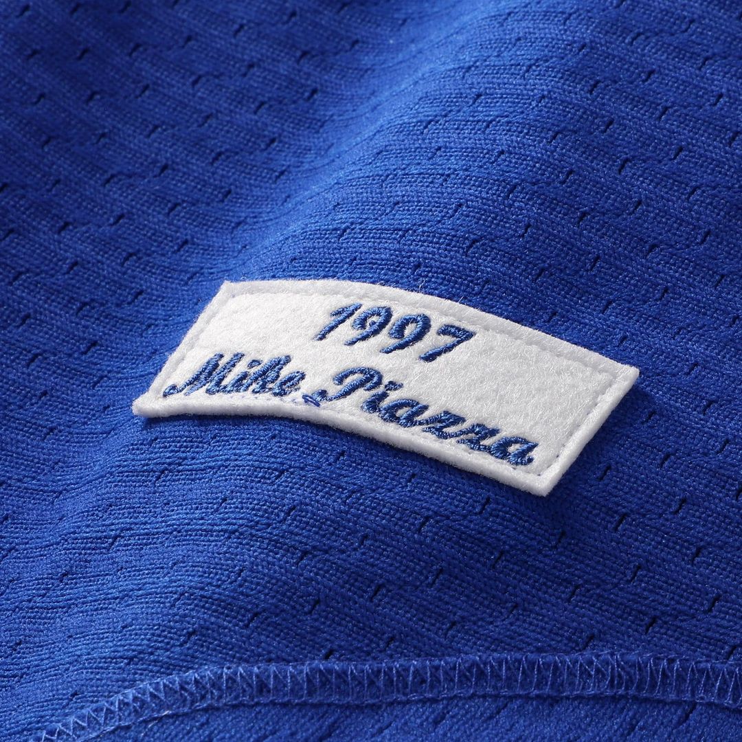 Los Angeles Dodgers Mike Piazza Mitchell & Ness Cooperstown Mesh Batting Practice Button - Up Jersey - Royal MLB Team Jersey Baseball Fan Apparel