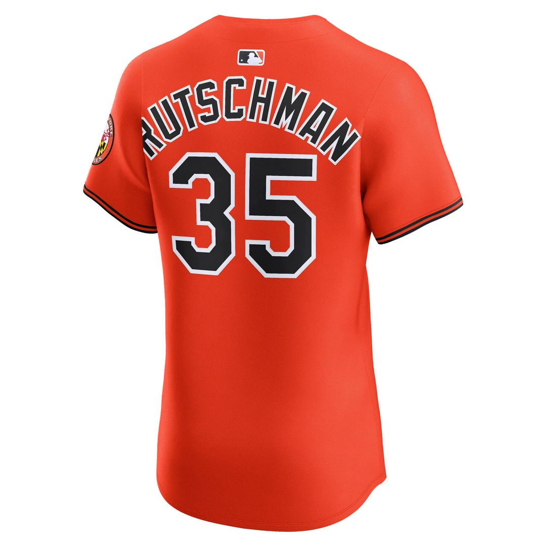 Baltimore Orioles Adley Rutschman Nike Alternate 2 Elite Jersey - Orange MLB Team Jersey Baseball Fan Apparel