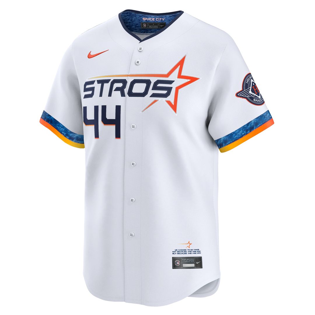 Houston Astros Yordan Alvarez Nike 2025 City Connect Limited Player Jersey - White MLB Team Jersey Baseball Fan Apparel
