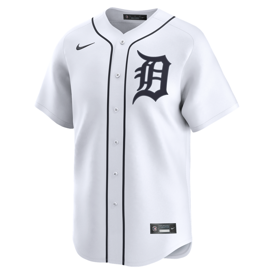 Detroit Tigers Tarik Skubal Nike Home Limited Player Jersey - White MLB Team Jersey Baseball Fan Apparel